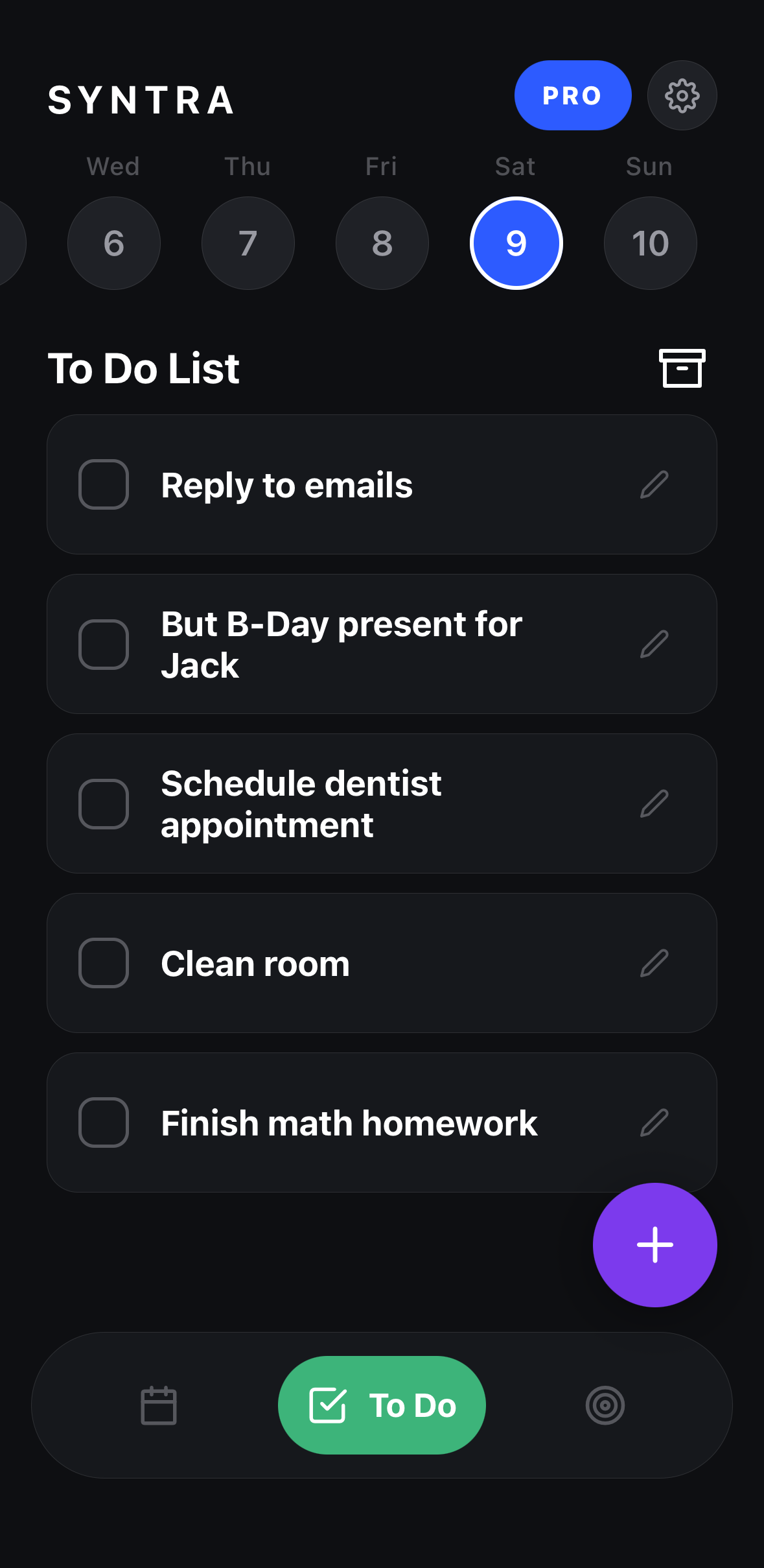 To-do list